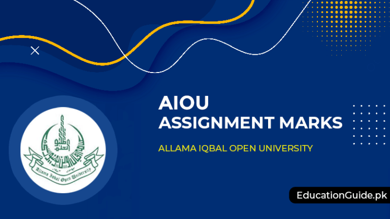 AIOU Assignment Marks 2024 Result Check Autumn/Spring