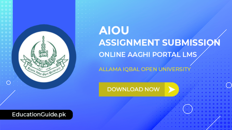 AIOU Assignment Submission 2024 Online Aaghi Portal LMS