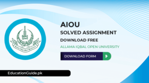 aiou solved assignments 2022