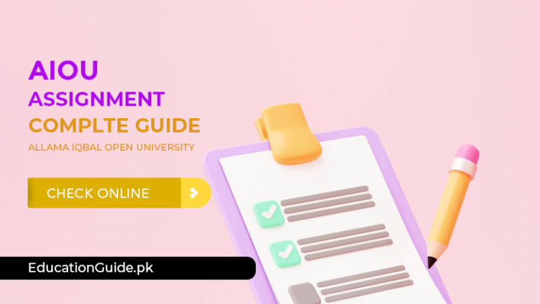 AIOU Assignment Spring/Autumn Complete Guide 2024